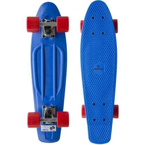 Skateboard Spartan Plastic Modrý